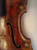 Detail einer Violine, Vuillaum-Schule, 1. Hälfte 19. Jh.